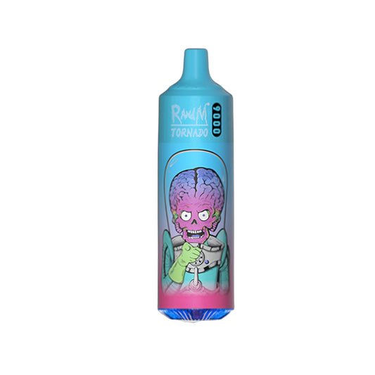Vape descartável Fumot RandM Tornado 9K sabor Black Dragon Ice 9000 puffs 9K tragadas mais barato