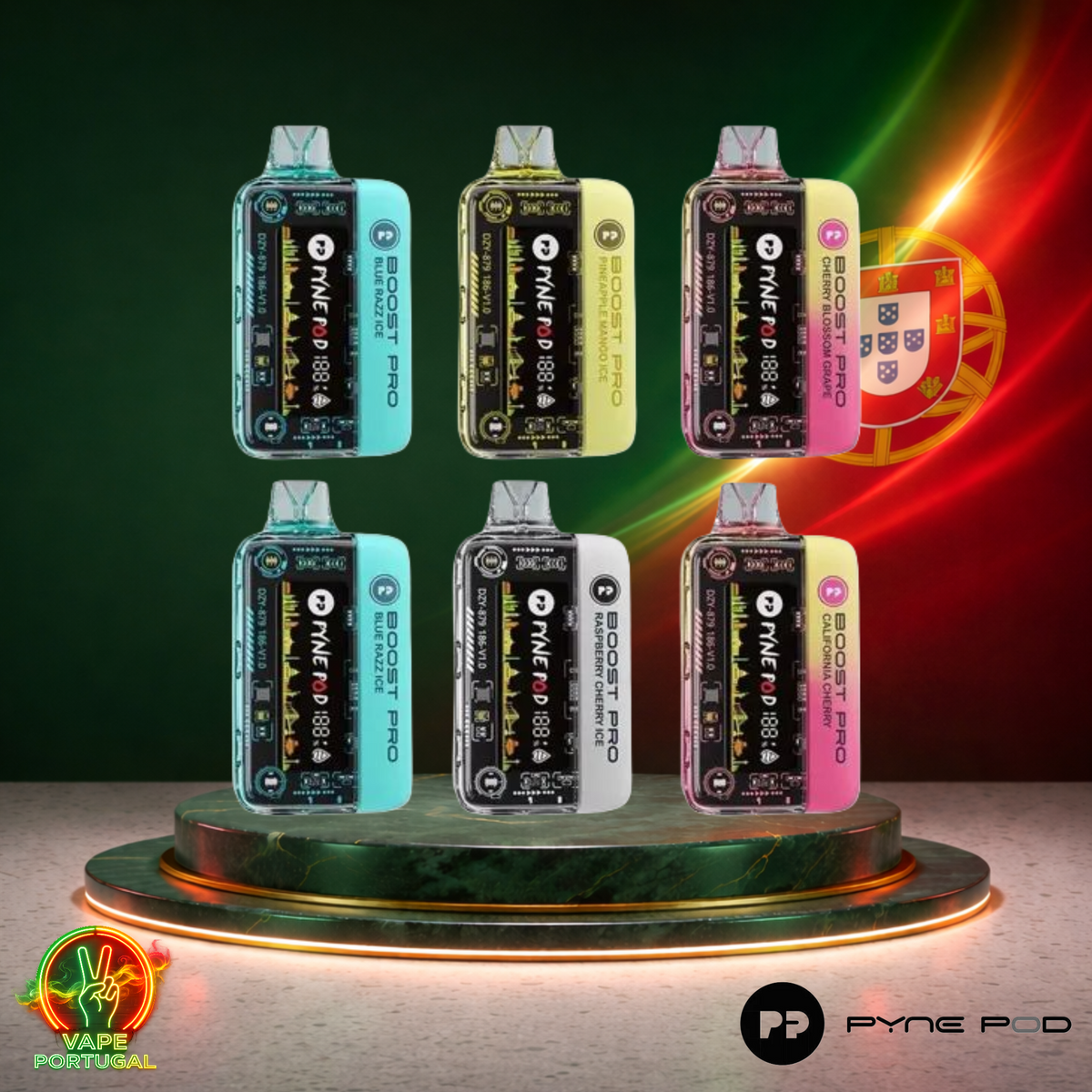 Vape descartável Pyne Pod Boost Pro 20K Mix 20000 puffs comprar em Portug