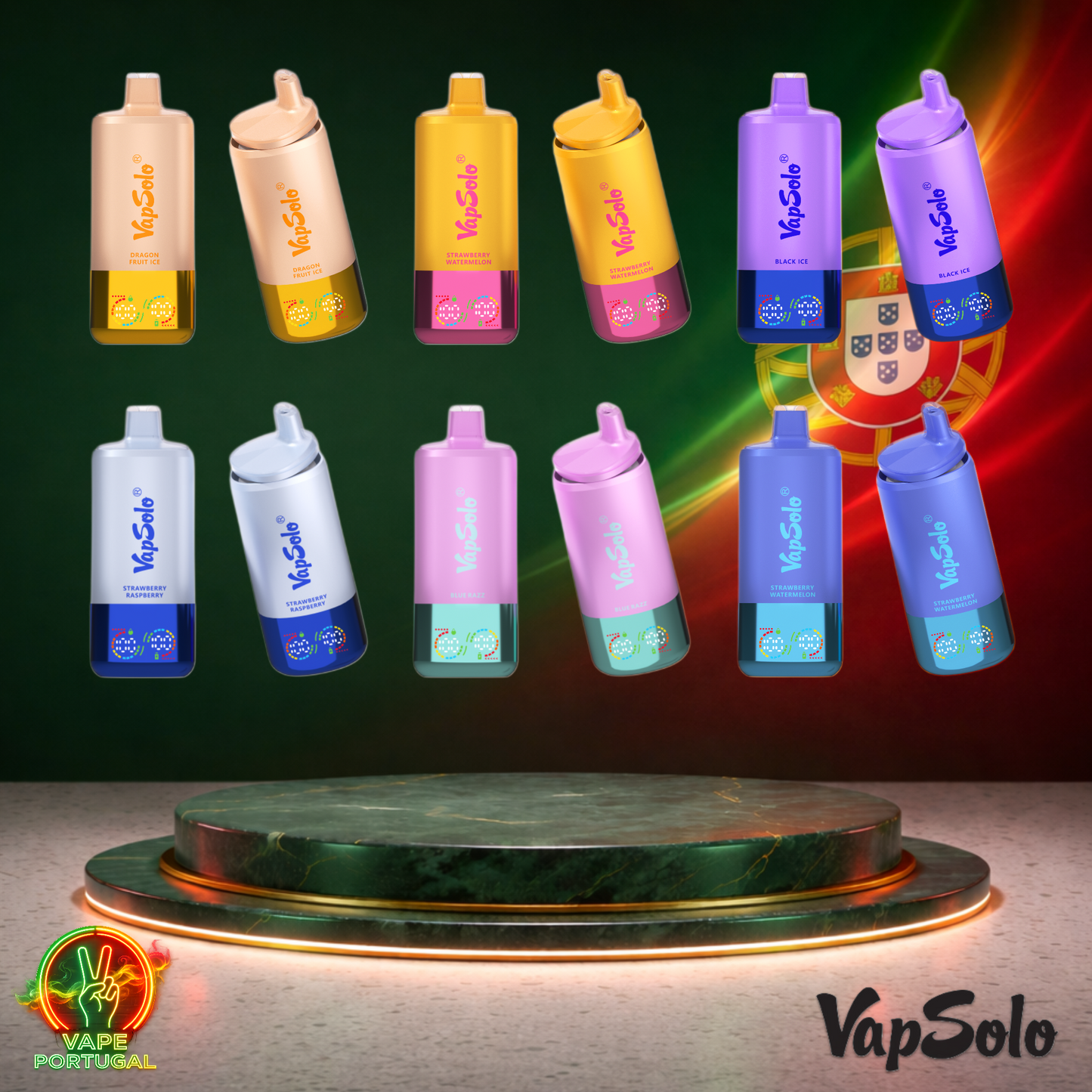 Vape descartável VapSolo Triple Pro 60K de vários sabores com 60000 puffs 60K tragadas mais barato