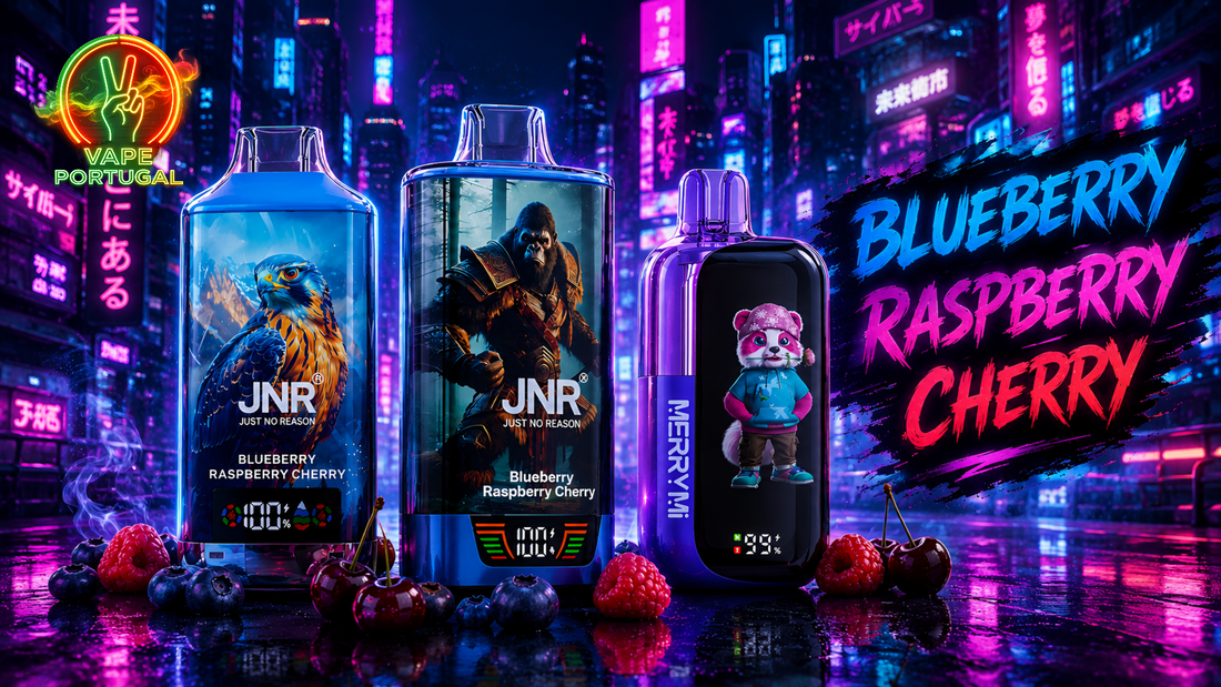 Qual é o sabor Blueberry Raspberry Cherry?