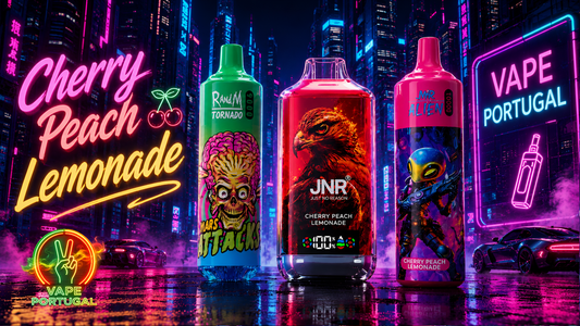 Qual é o sabor Cherry Peach Lemonade?