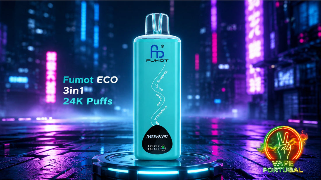 Fumot ECO 3in1 24K Puffs: O Novo Vape Descartável em Portugal com 3 Sabores e Até 24000 Puffs