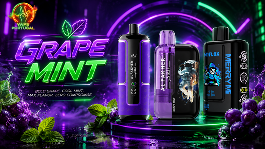 Qual é o sabor Grape Mint?
