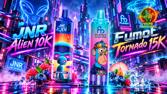 JNR Alien 10K vs Fumot Tornado 15K: qual vape escolher?