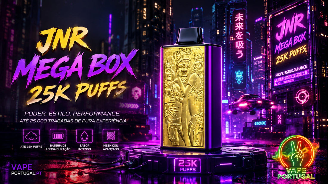 JNR Mega Box 25K Puffs: Vape Descartável em Portugal