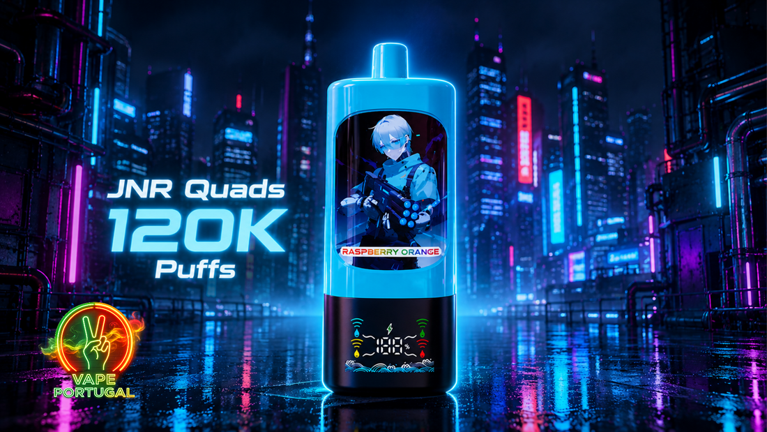 JNR Quads 120K: o vape descartável premium que está a revolucionar Portugal