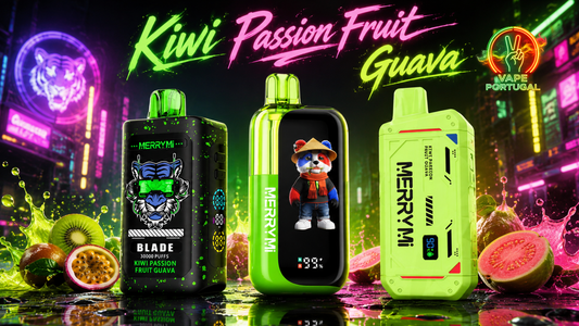 Qual é o sabor Kiwi Passion Fruit Guava?