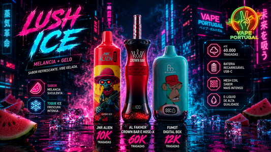 Qual é o sabor Lush Ice?