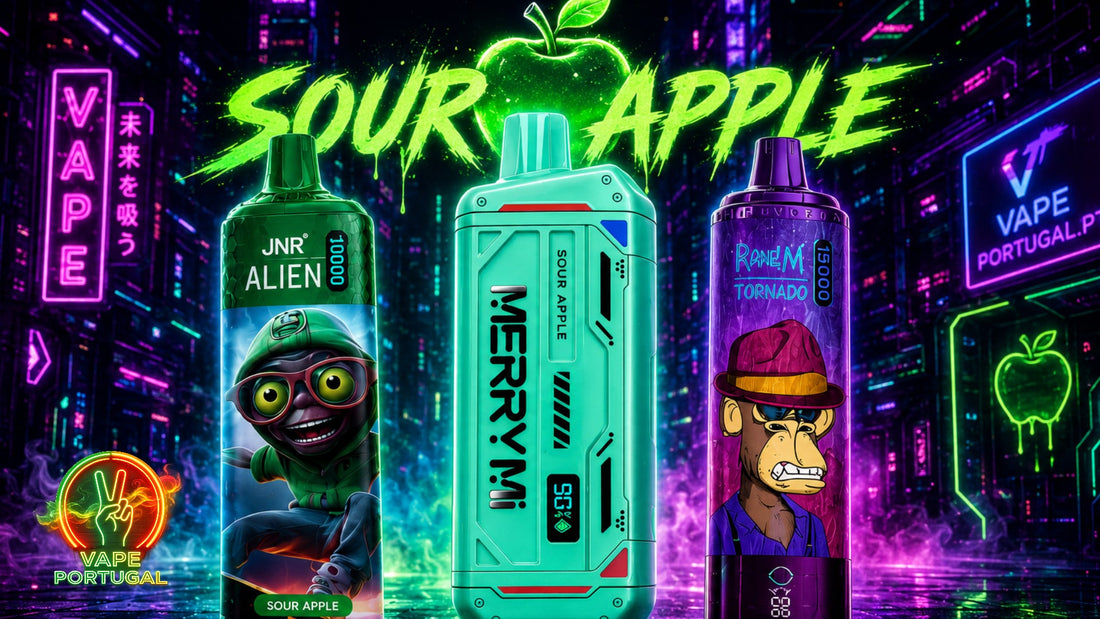 Qual é o sabor Sour Apple?