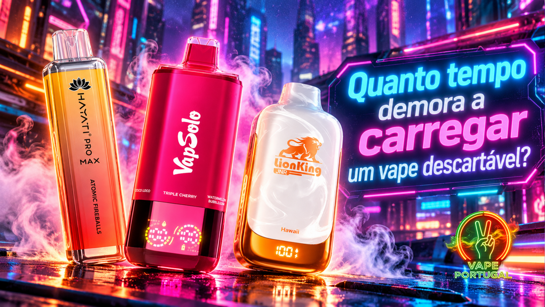 Quanto tempo demora a carregar um vape descartável?