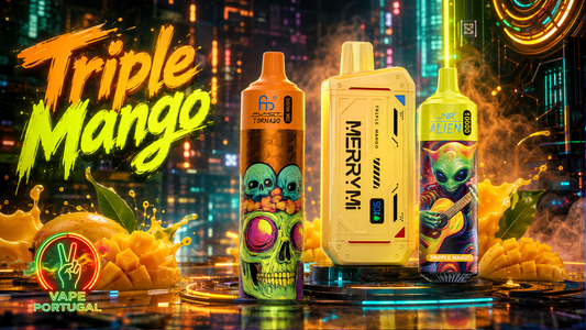 Qual é o sabor Triple Mango?