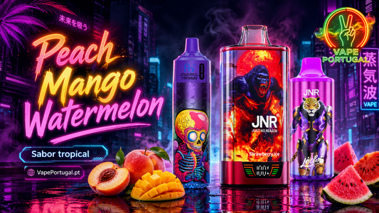 Qual é o sabor Peach Mango Watermelon?