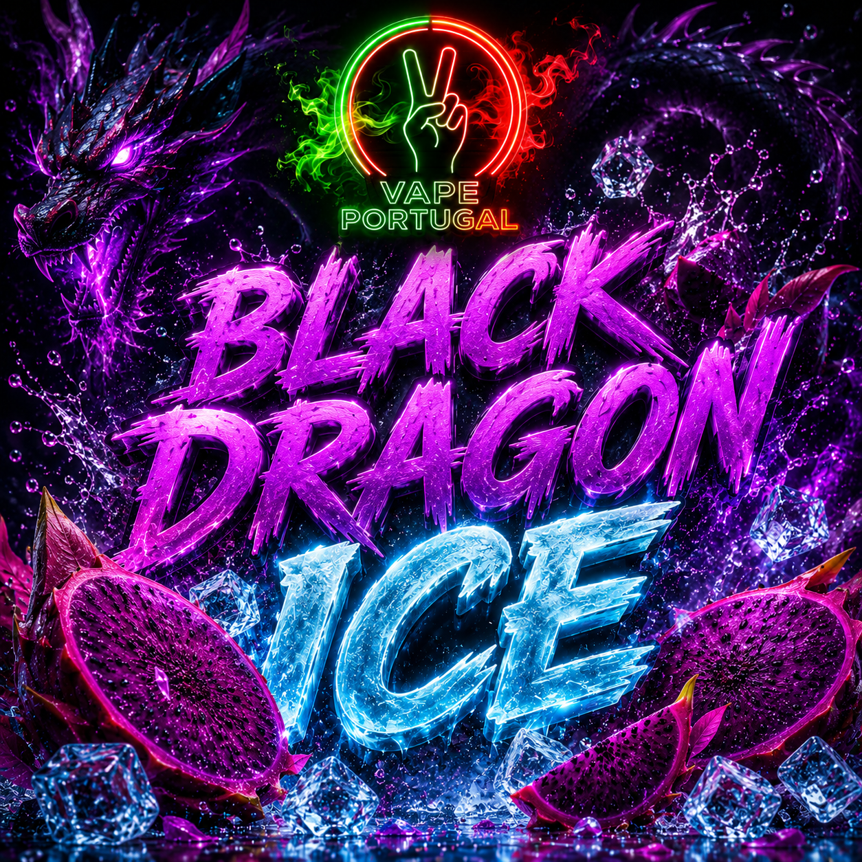 Vapes Descartáveis Black Dragon Ice 🐉❄️