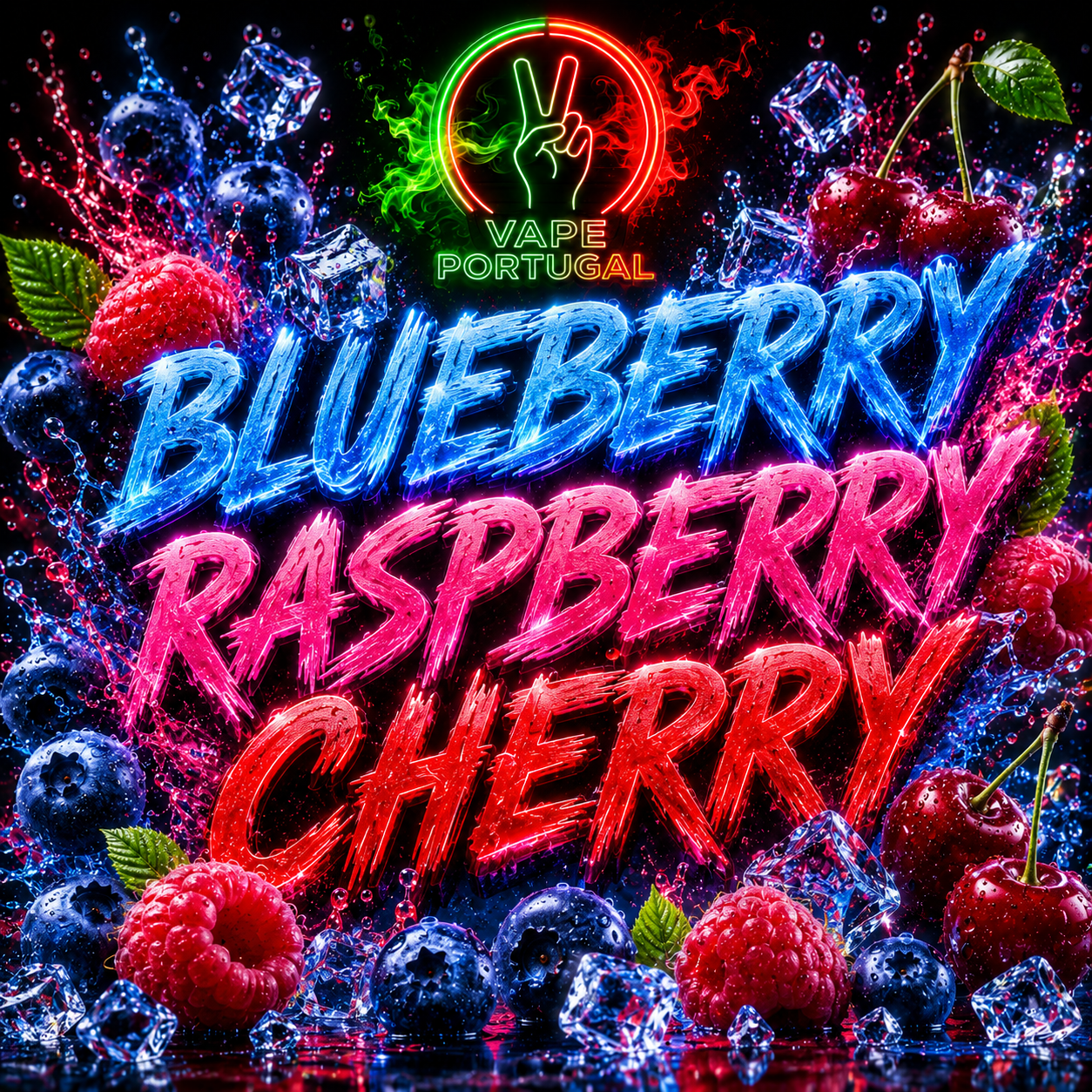 Vapes Descartáveis Blueberry Raspberry Cherry 🫐🍓🍒