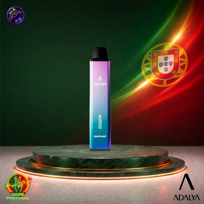 Vape descartável Adalya AD3500 3.5K sabor Grape Mint 3500 puffs 3.5K tragadas ao preço mais barato