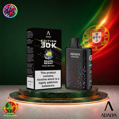 Vape descartável Adalya Edition 30K Grape Berry 30000 puffs comprar em Portugal