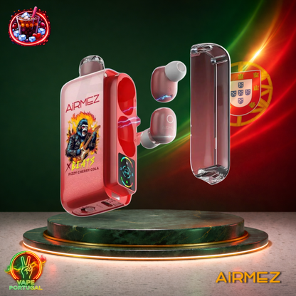 Vape descartável AirMez X Beats 40K sabor Fizzy Cherry Cola 40000 puffs 40K tragadas mais barato