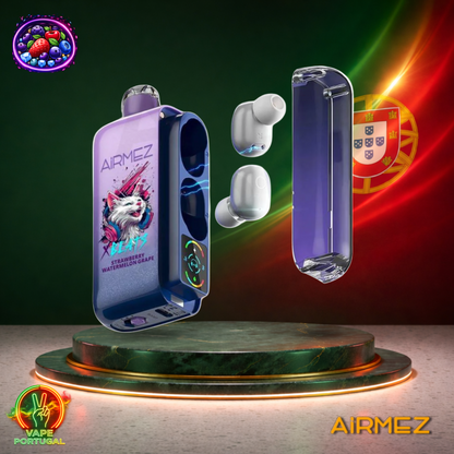Vape descartável AirMez X Beats 40K sabor Strawberry Watermelon Grape 40000 puffs 40K tragadas mais barato