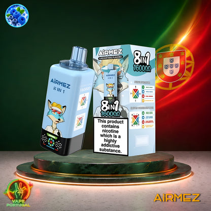 AiRMEZ Fox 8em1 160K Puffs | Vape Descartável Portugal 2% Nicotina