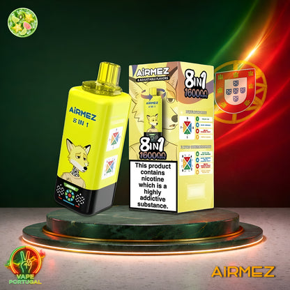 AiRMEZ Fox 8em1 160K Puffs | Vape Descartável Portugal 2% Nicotina