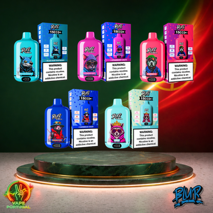 Vape descartável Blur 15K com vários sabores disponíveis 15000 puffs 15K tragadas mais barato