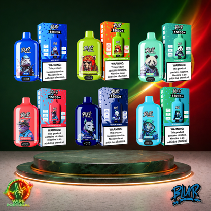 Vape descartável Blur 15K com vários sabores disponíveis 15000 puffs 15K tragadas mais barato