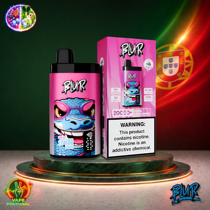 Vape descartável Blur 20K sabor Love 66 White Mamba 20000 puffs 20K tragadas oficial Portugal mais barato