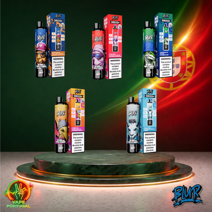 Vape descartável Blur 30K sabor Vários Sabores 30000 puffs 30K tragadas mais barato