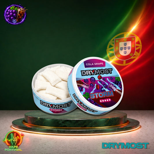 DRYMOST Storm 30mg bolsas de nicotina Portugal Cola Grape sem tabaco 22 unidades