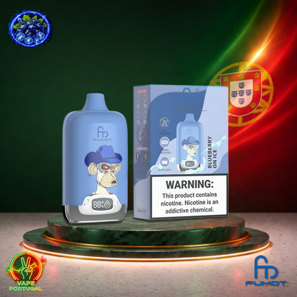 Vape descartável Fumot Digital Box 12K sabor Blueberry On Ice 12000 puffs 12K tragadas mais barato
