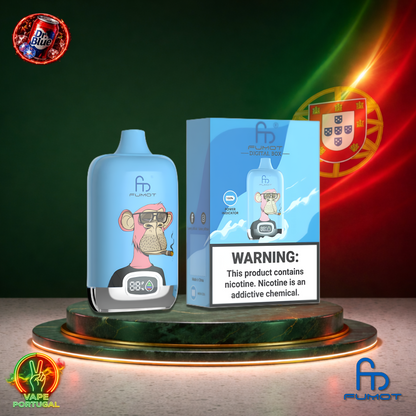 Vape descartável Fumot Digital Box 12K sabor Dr Blue 12000 puffs 12K tragadas mais barato