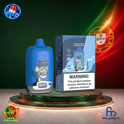 Vape descartável Fumot Digital Box 12K sabor Ice Pop 12000 puffs 12K tragadas mais barato