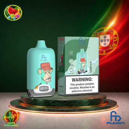 Vape descartável Fumot Digital Box 12K sabor Lush Ice 12000 puffs 12K tragadas mais barato