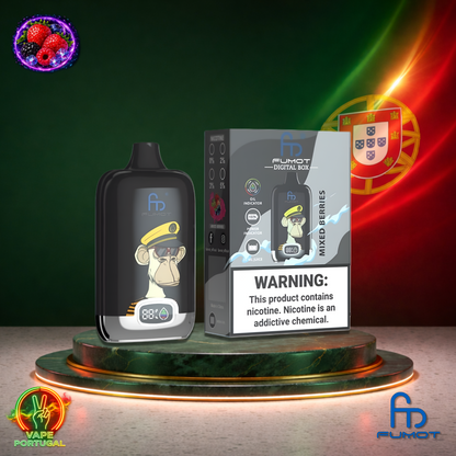 Vape descartável Fumot Digital Box 12K sabor Mixed Berries 12000 puffs 12K tragadas mais barato