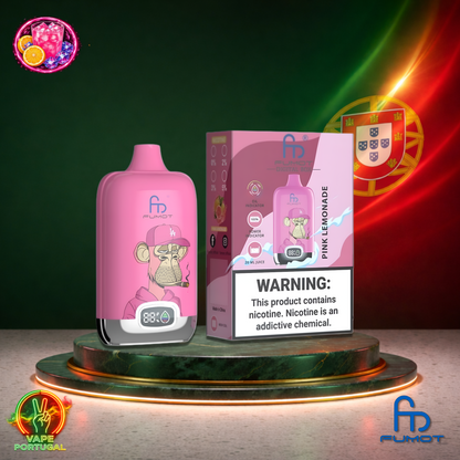Vape descartável Fumot Digital Box 12K sabor Pink Lemonade 12000 puffs 12K tragadas mais barato