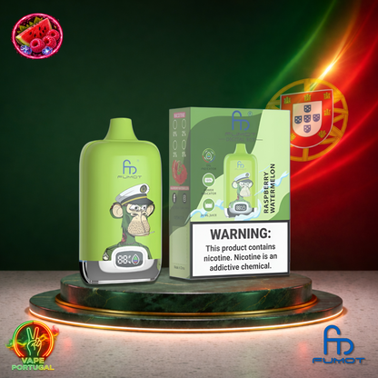 Vape descartável Fumot Digital Box 12K sabor Raspberry Watermelon 12000 puffs 12K tragadas mais barato