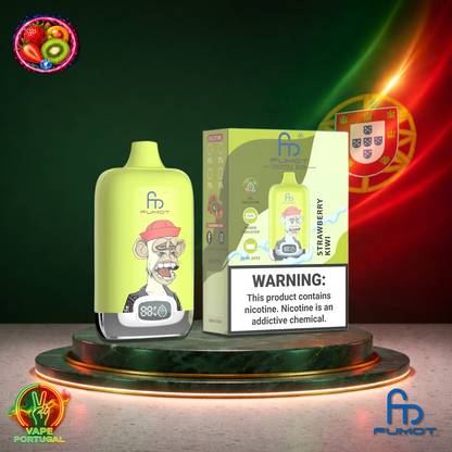 Vape descartável Fumot Digital Box 12K sabor Strawberry Kiwi 12000 puffs 12K tragadas mais barato