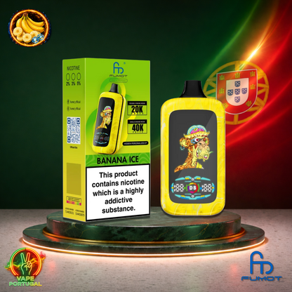 Vape descartável Fumot Digital Monkey 40K sabor Banana Ice 40000 puffs 40K tragadas mais barato