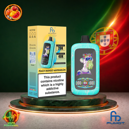 Vape descartável Fumot Digital Monkey 40K sabor Peach Mango Watermelon 40000 puffs 40K tragadas mais barato