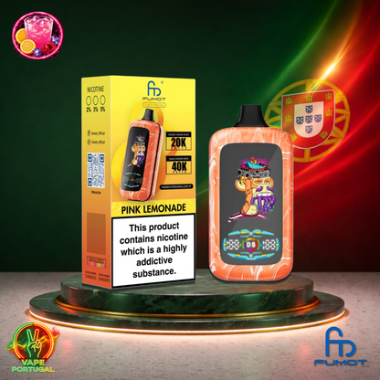 Vape descartável Fumot Digital Monkey 40K sabor Pink Lemonade 40000 puffs 40K tragadas mais barato