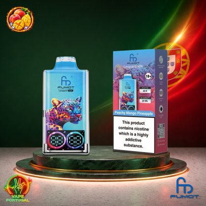 Vape descartável Fumot Leopard 40K sabor Peachy Mango Pineapple 40000 puffs 40K tragadas mais barato