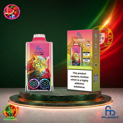 Vape descartável Fumot Leopard 40K sabor Strawberry Watermelon 40000 puffs 40K tragadas mais barato
