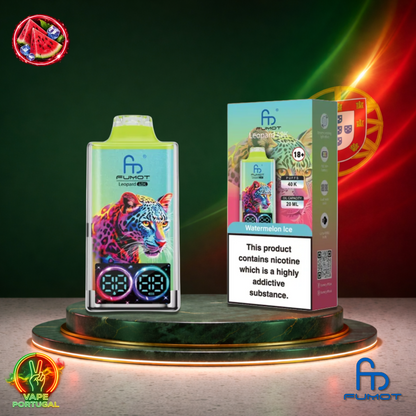 Vape descartável Fumot Leopard 40K sabor Watermelon Ice 40000 puffs 40K tragadas mais barato