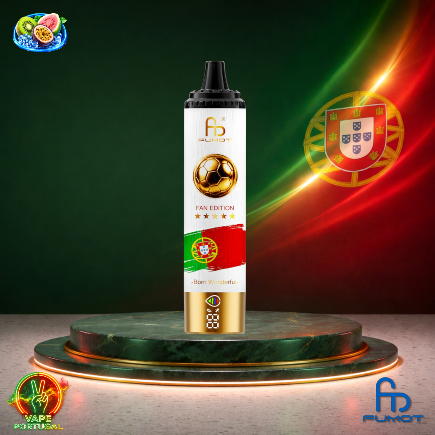 Fumot Tornado 15K Fan Edition Puffs | Vape Descartável Portugal 2% Nicotina