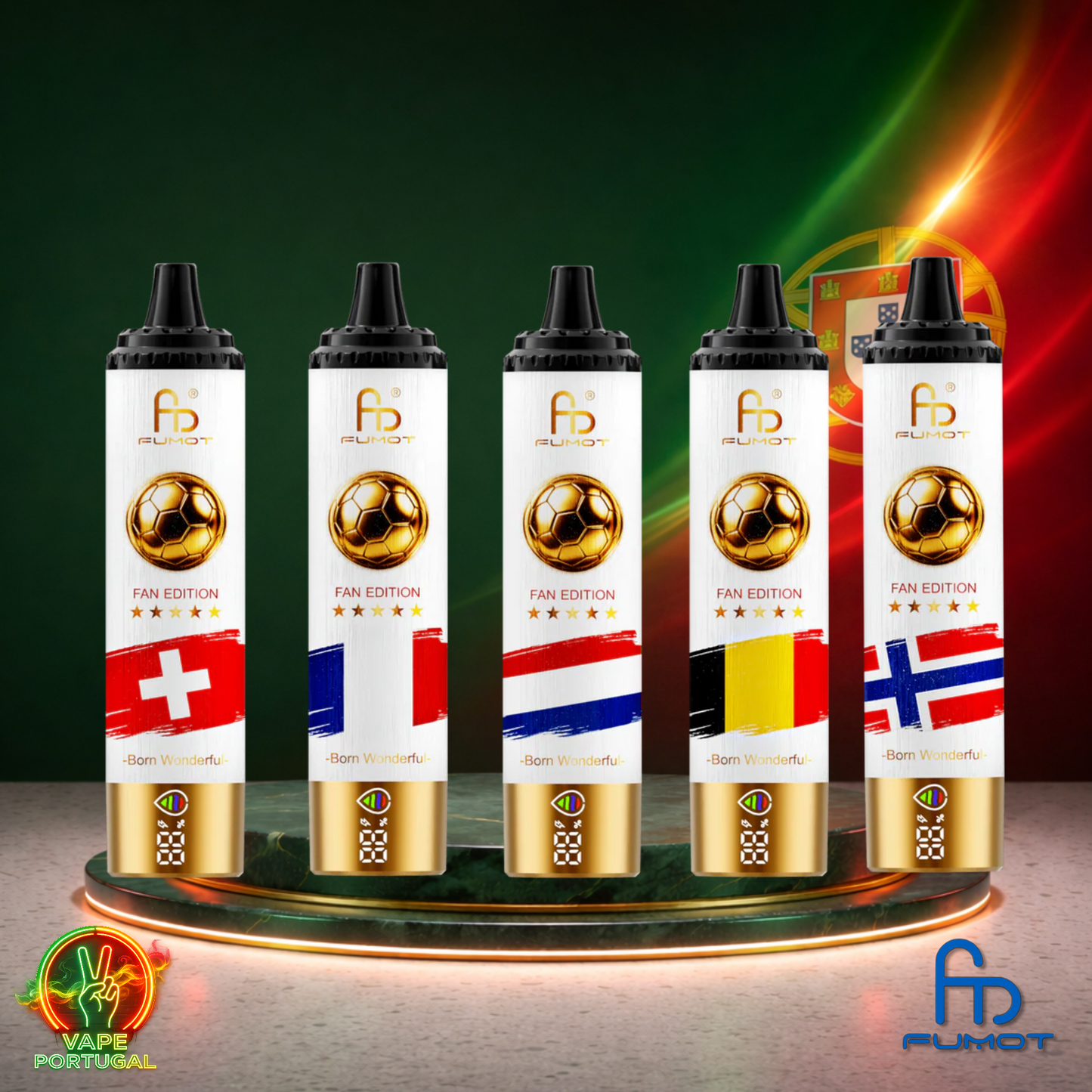 Fumot Tornado 15K Fan Edition Puffs | Vape Descartável Portugal 2% Nicotina