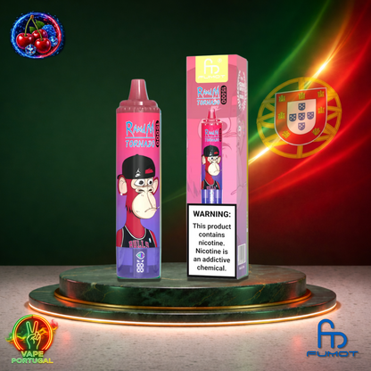 Vape descartável Fumot RandM Tornado 15K sabor Blue Razz Cherry 15000 puffs 15K tragadas mais barato