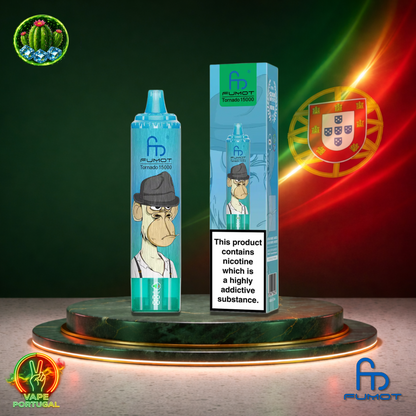 Vape descartável Fumot RandM Tornado 15K sabor Cactus Ice 15000 puffs 15K tragadas mais barato