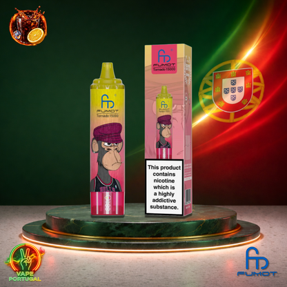 Vape descartável Fumot RandM Tornado 15K sabor Cola Lemon 15000 puffs 15K tragadas mais barato