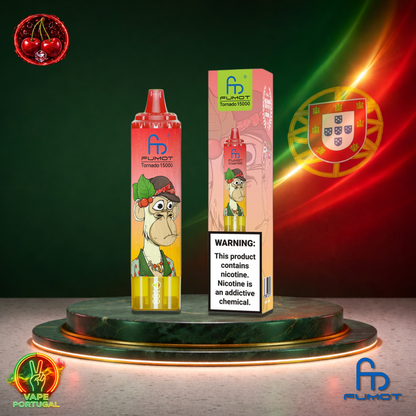 Vape descartável Fumot RandM Tornado 15K sabor Fizzy Cherry 15000 puffs 15K tragadas mais barato