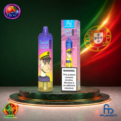 Vape descartável Fumot RandM Tornado 15K sabor Peach Blueberry 15000 puffs 15K tragadas mais barato